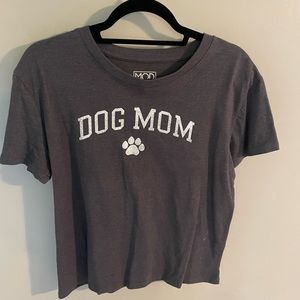 Dog Mom Croped TShirt